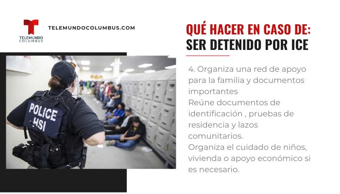 Si ICE detiene a alguien, que pasos debemos seguir