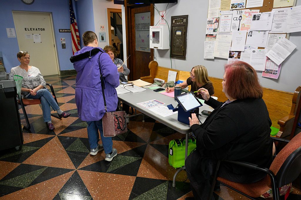 Voters Head To The Polls In Ohio For State's Primary Election